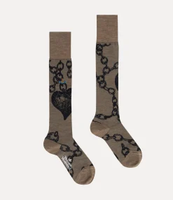 Chain High Sock
