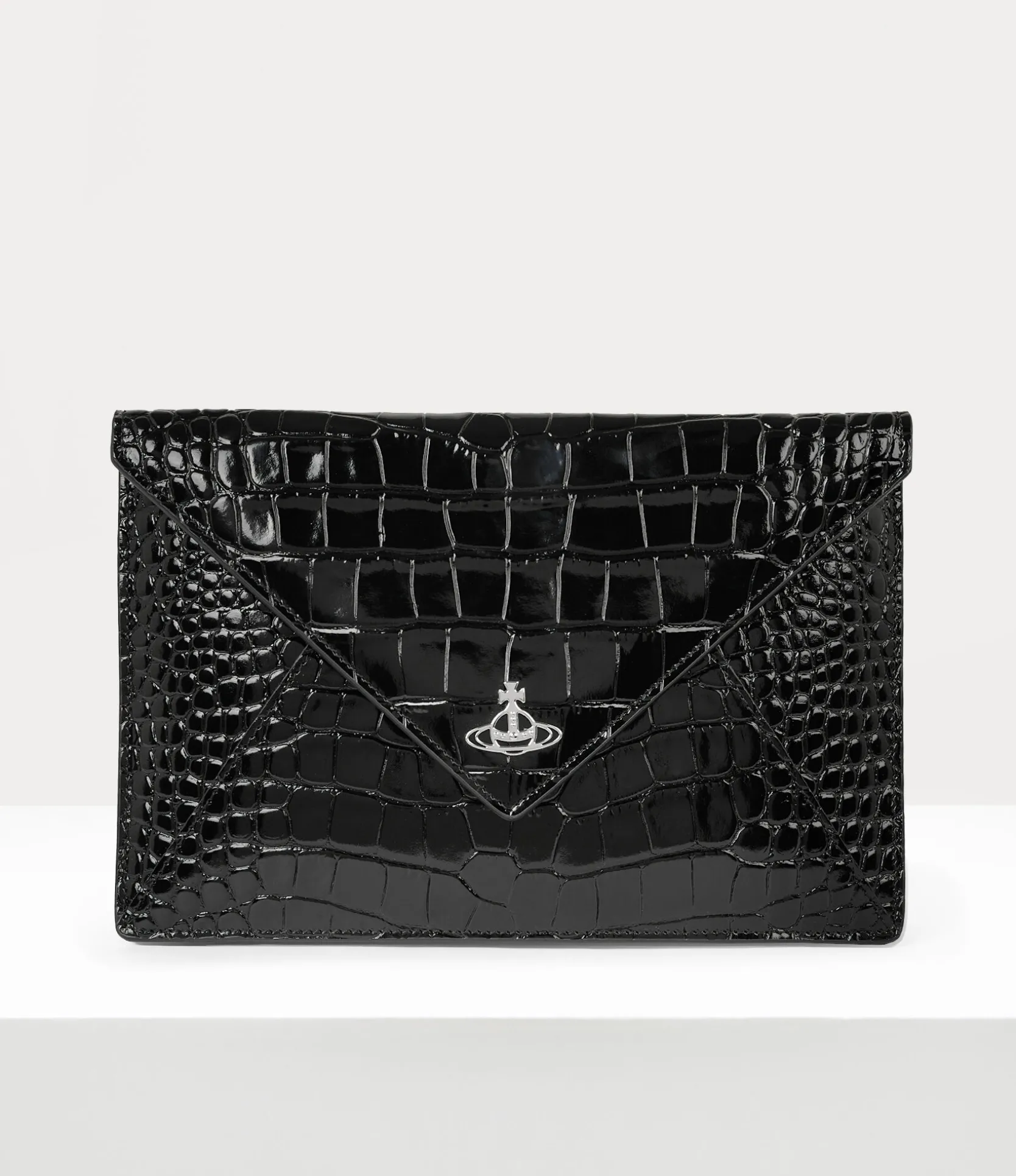 Crocodile Envelope Clutch