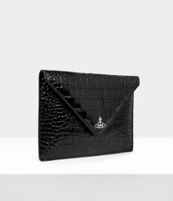 Crocodile Envelope Clutch