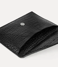Crocodile Envelope Clutch