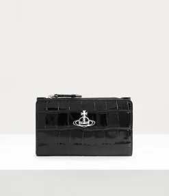 Crocodile Slim Flap Card Holder