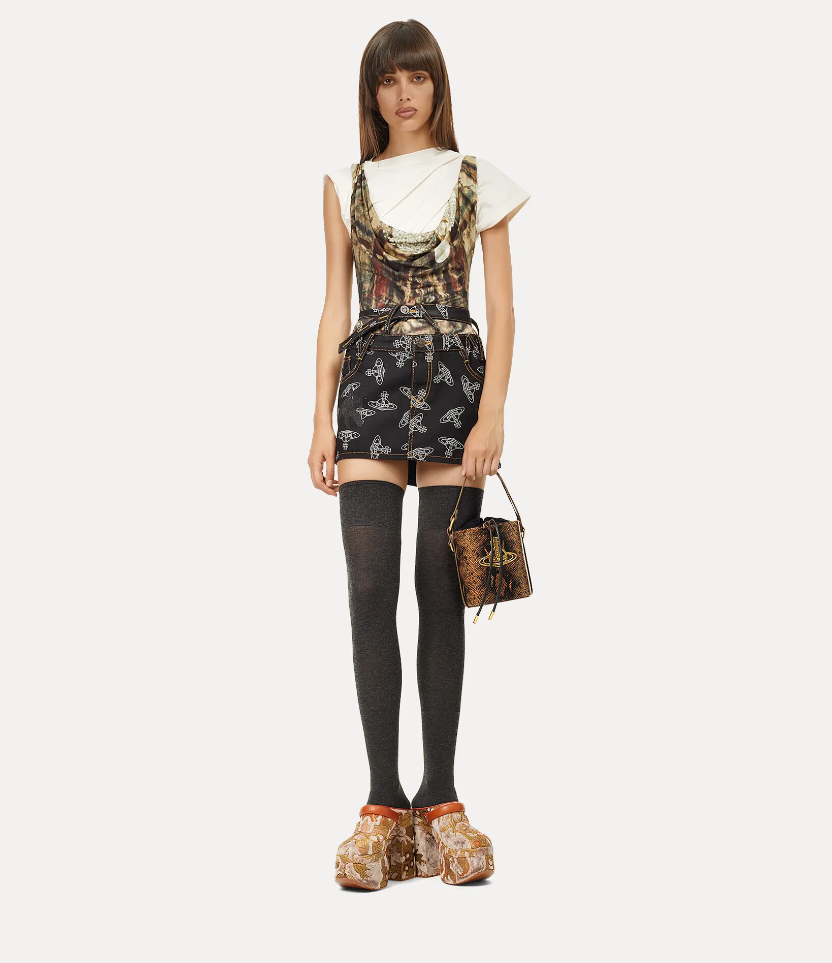 Daisy Drawstring Bucket Bag