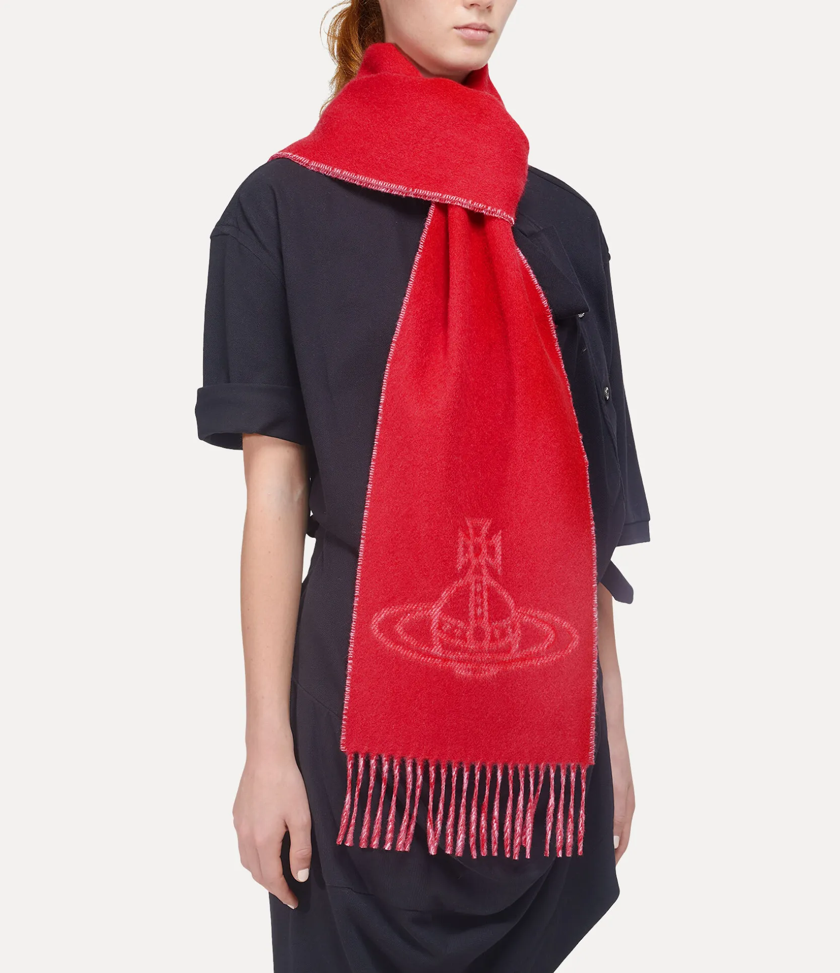 Double Logo Scarf