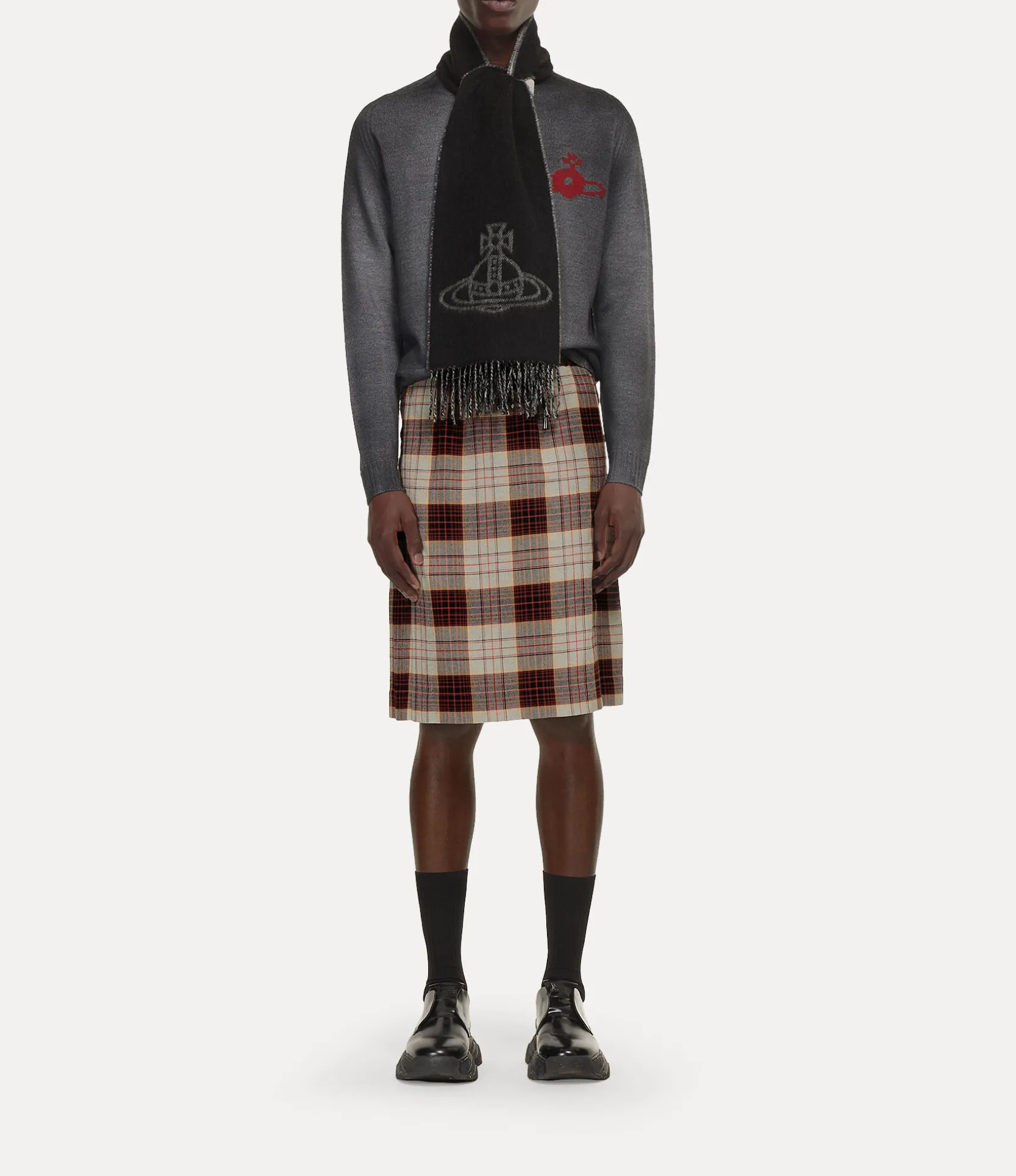 Double Logo Scarf