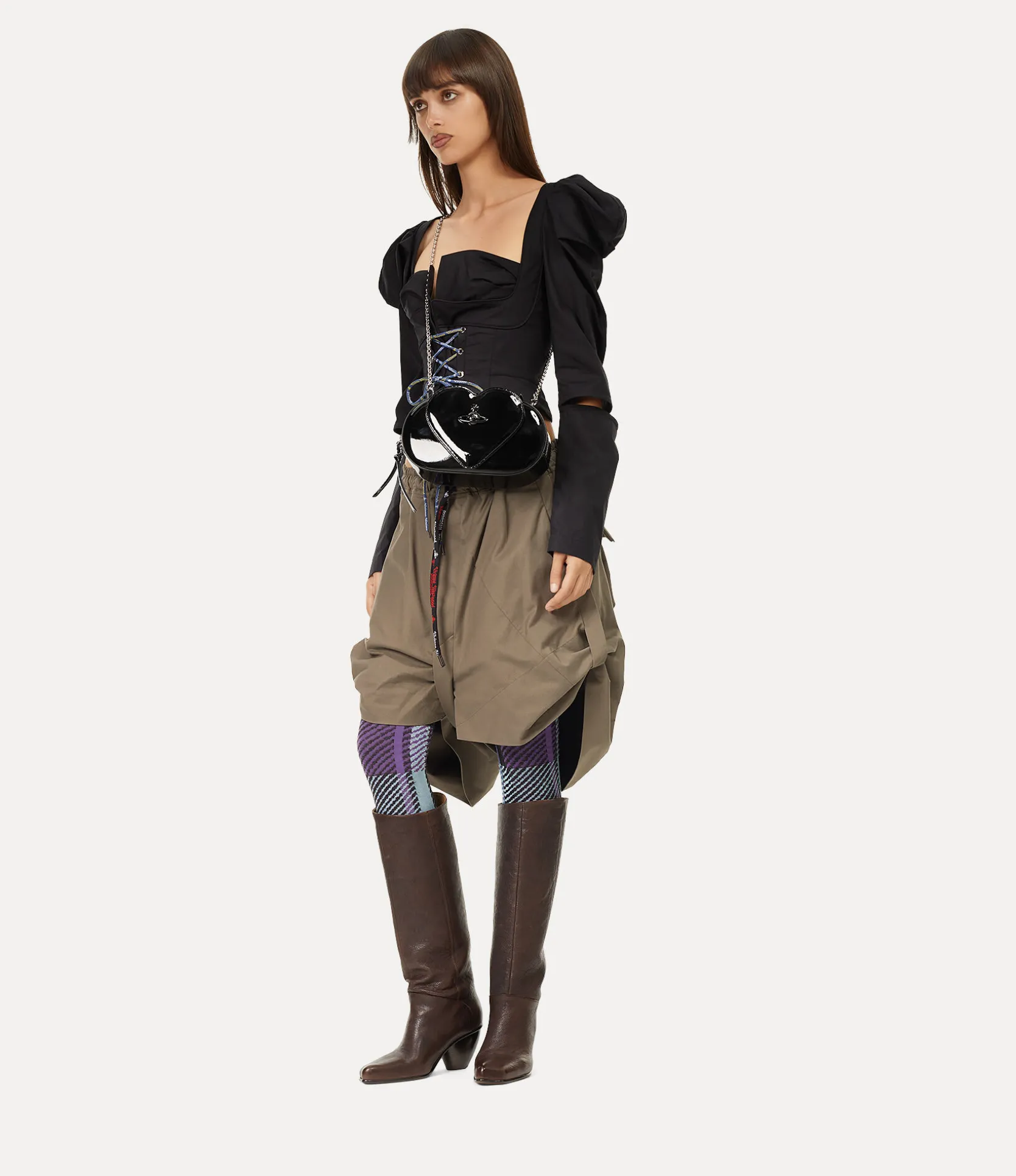 Jonny Heart Flap Crossbody Bag