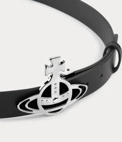 Line Orb Buckle Belt/silver