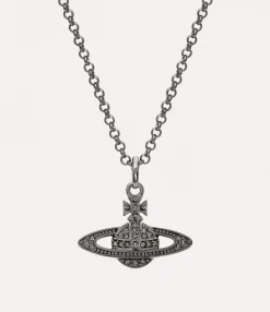 Man. Mini Bas Relief Orb Pendant Necklace