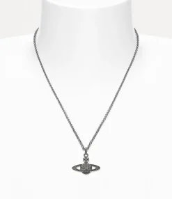 Man. Mini Bas Relief Orb Pendant Necklace