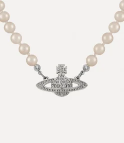 Man. Mini Bas Relief Pearl Necklace