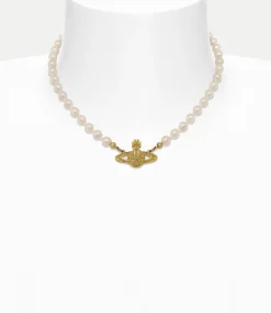 Mini Bas Relief Pearl Choker
