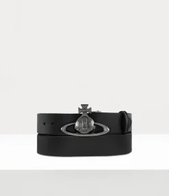 Orb Buckle Belt/gunmetal