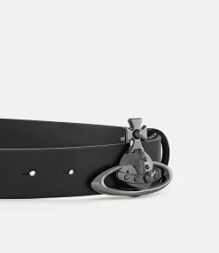 Orb Buckle Belt/gunmetal