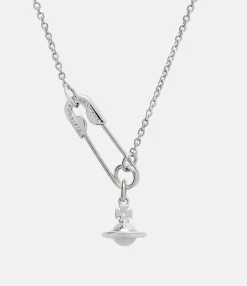 Safety Pin Pendant Necklace