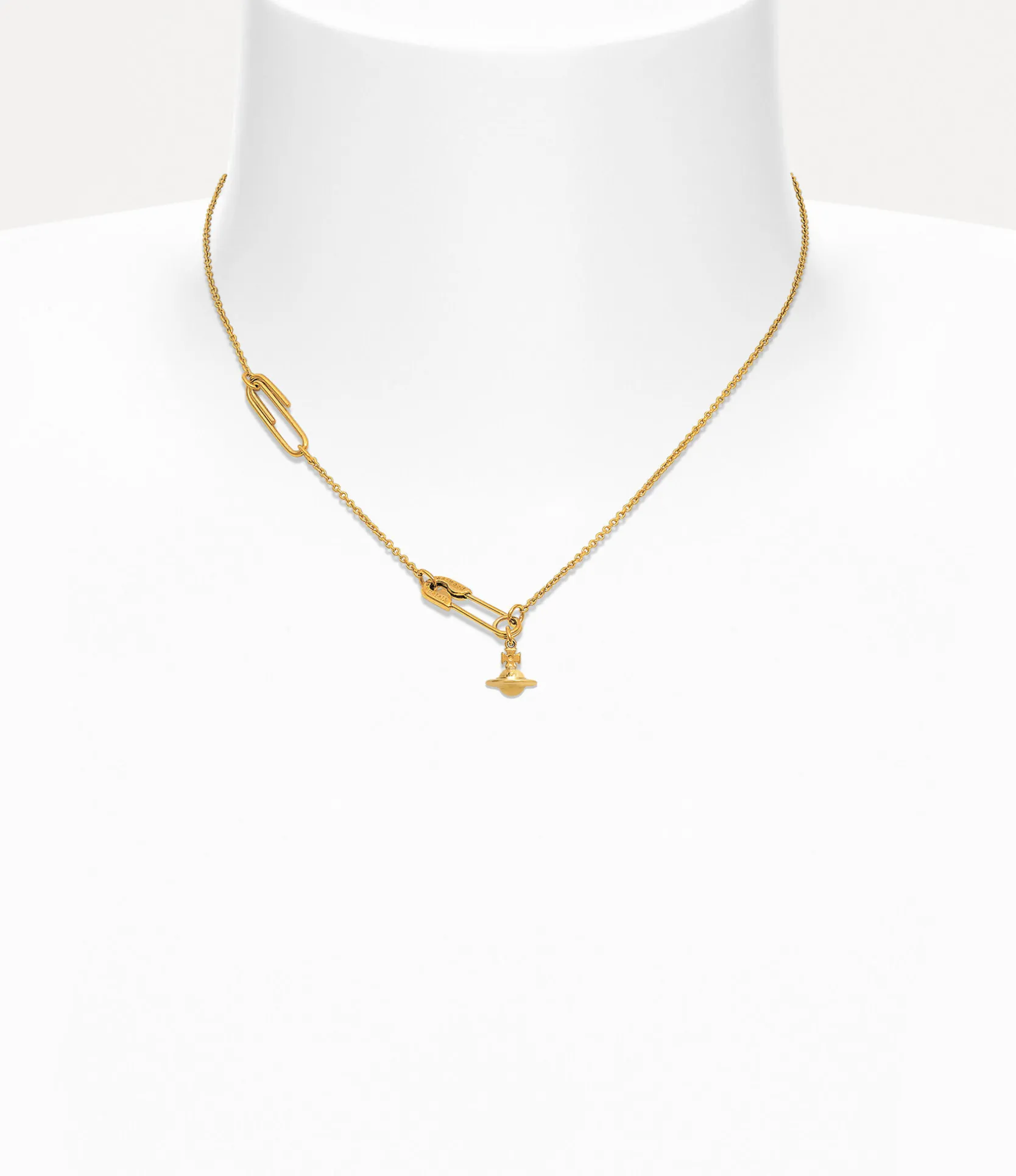 Safety Pin Pendant Necklace