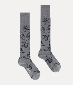 Skull High Sock