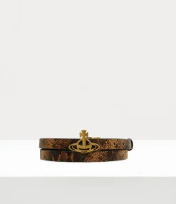 Small Line Orb Buckle Belt