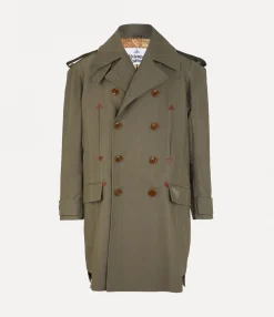 Stripped Trench Coat