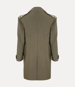 Stripped Trench Coat